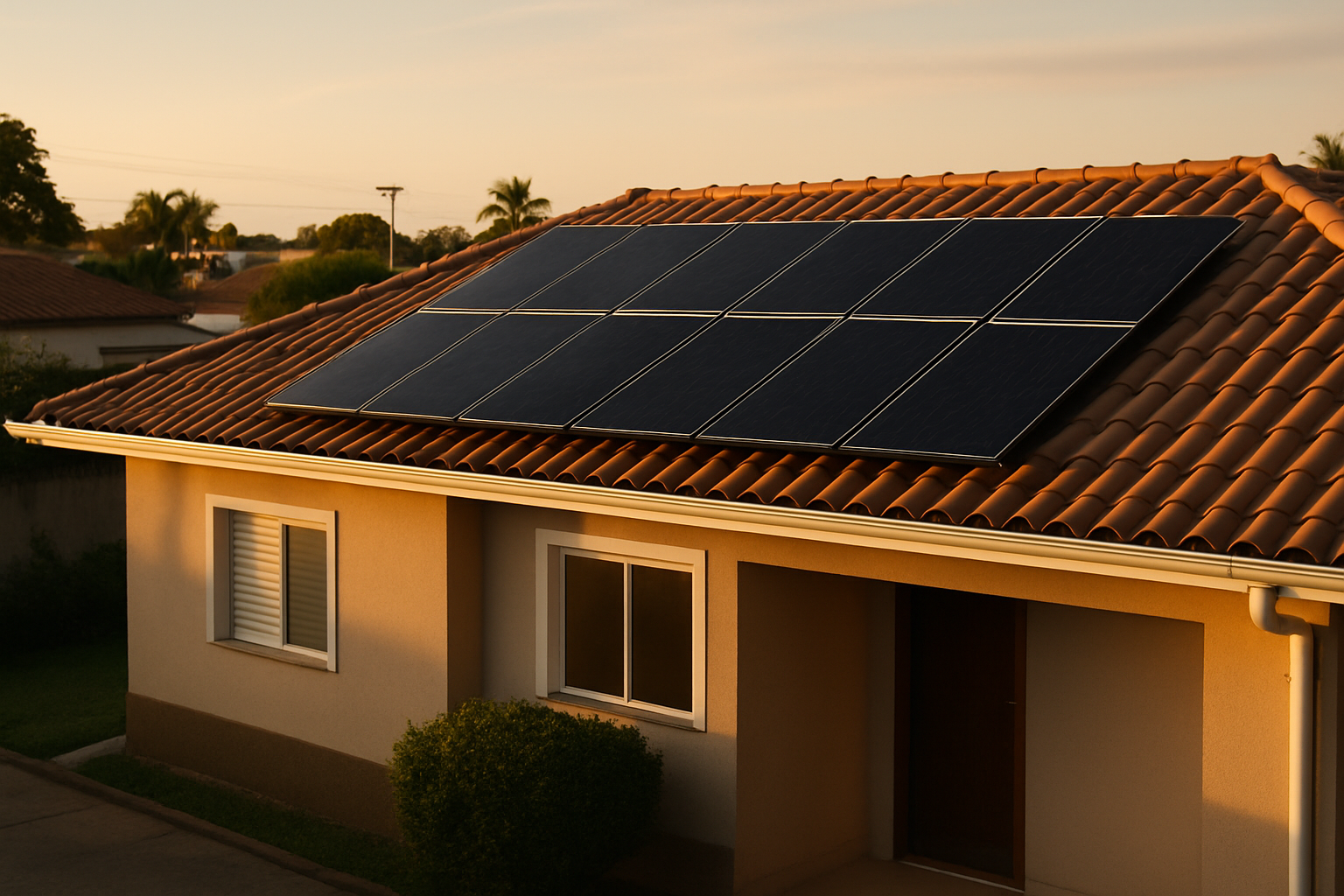 Instalação de painéis solares MedSolar
